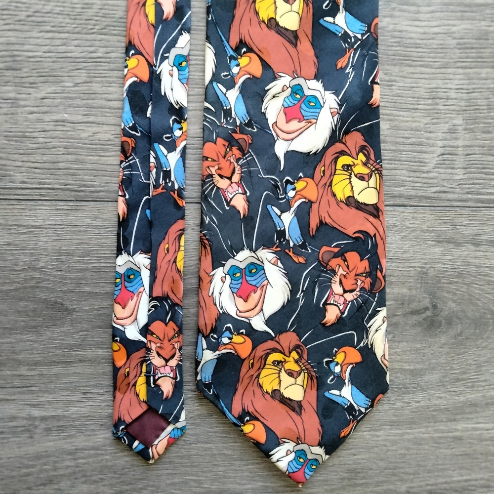 The Disney Store Lion King 100% Silk Necktie Tie